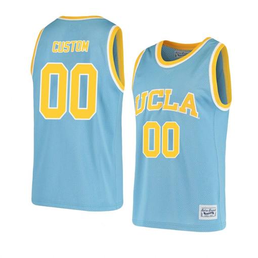 Men's Custom UCLA Bruins Jersey Basketball College Name and Number Replica Blue