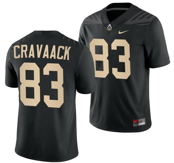 Men's Nike Purdue Boilermakers Jack Cravaack Jersey #83 College Football Black