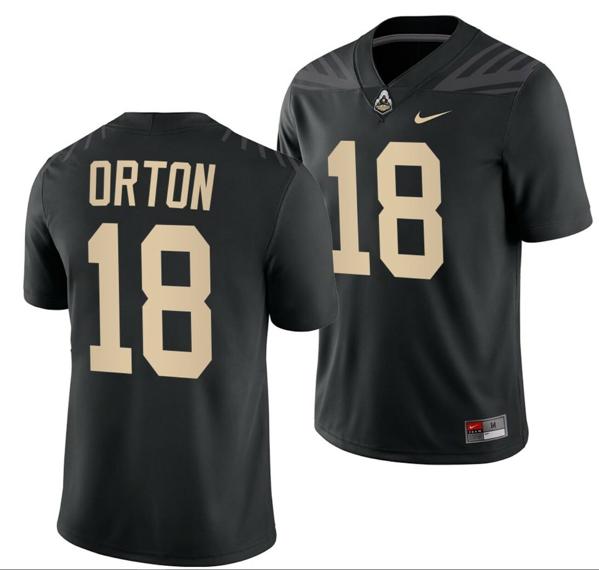 Men's Nike Purdue Boilermakers Kyle Orton Jersey #18 College Football Black