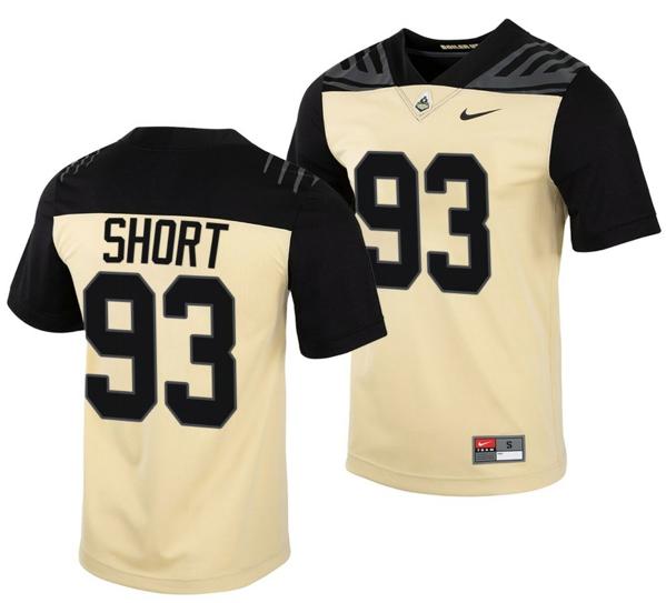 Men's Nike Purdue Boilermakers Kawann Short Jersey #93 College Football Gold Vapor Untouchable