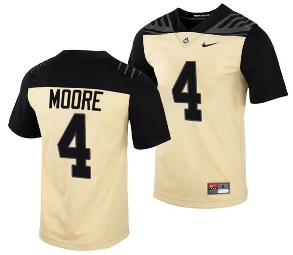 Men's Nike Purdue Boilermakers Rondale Moore Jersey #4 College Football Gold Vapor Untouchable