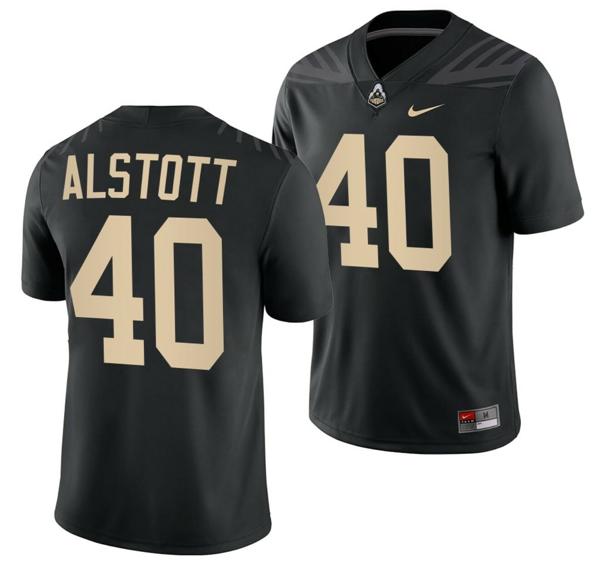 Men's Nike Purdue Boilermakers Mike Alstott Jersey #40 College Football Black