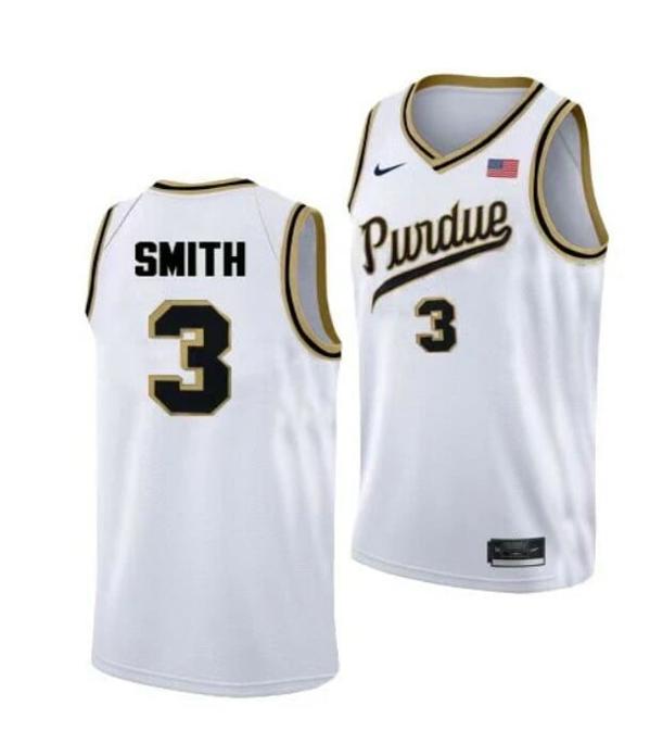 Men's Nike #3 Braden Smith Jersey Purdue Boilermakers College Basketball Jerseys Rick Mount Throwback with Name