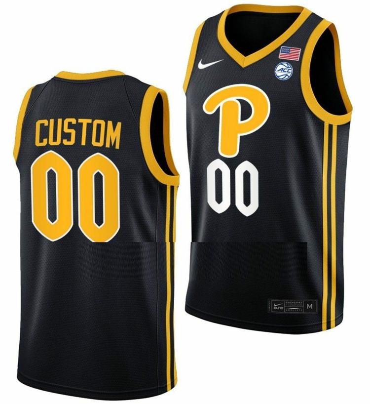 Men's Custom Pittsburgh Panthers Jersey Name and Number College Basketball Black