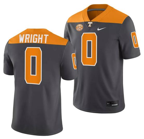 Men's Tennessee Volunteers #00 Darnell Wright Jersey 2023 Artful Dodger Smokey Grey Alternate Football