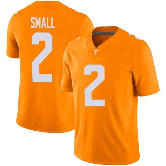 Men's Tennessee Volunteers Jabari Small Jersey #2 College Football Orange