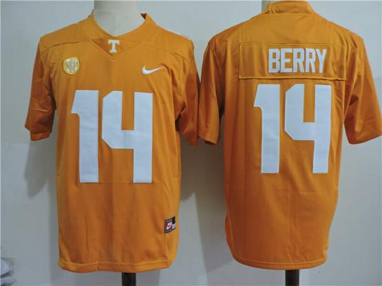 Men's Tennessee Volunteers College #14 Eric Berry College Football Jersey