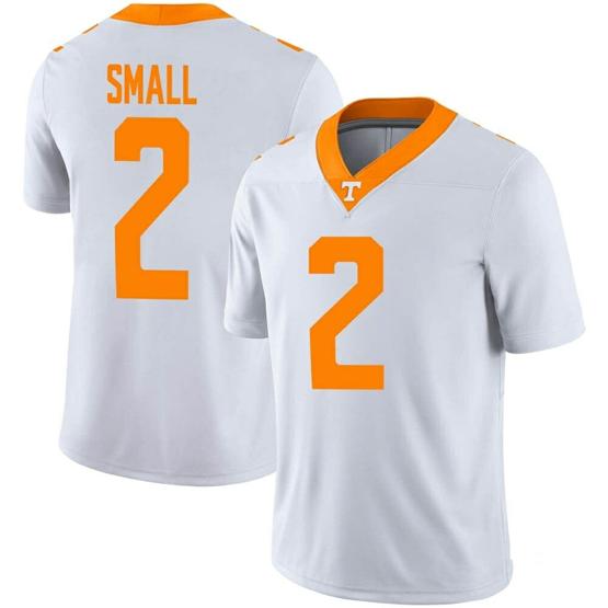 Men's Tennessee Volunteers Jabari Small Jersey #2 College Football White