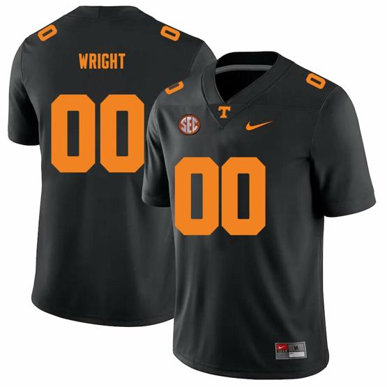 Men's Tennessee Volunteers #00 Darnell Wright Jersey College Football New Black