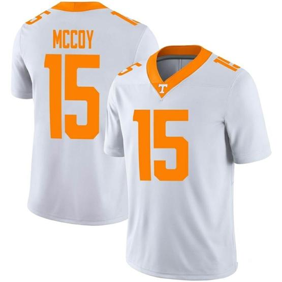 Men's Tennessee Volunteers Bru Mccoy Jersey #15 College Football White