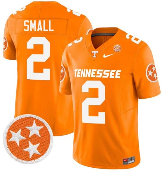 Men's Jabari Small Jersey #2 Tennessee Volunteers Vapor Limited College Football Orange