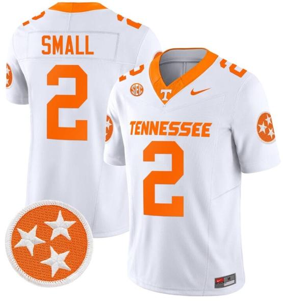 Men's Jabari Small Jersey #2 Tennessee Volunteers Vapor Limited College Football White