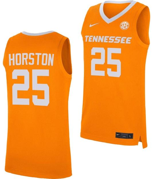 Men's Jordan Horston Jersey #25 Tennessee Lady Volunteers Eligibility College Basketball Orange Uniform