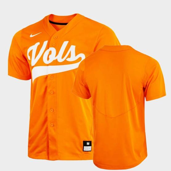 Men's Tennessee Volunteers Custom Name Number Orange College Baseball Replica Jersey