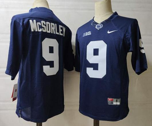 Men's Nike Penn State Nittany Lions #9 McSorley NCAA Football Jersey Dark Blue