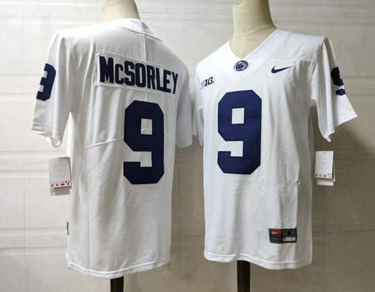 Men's Nike Penn State Nittany Lions #9 McSorley NCAA Football Jersey White