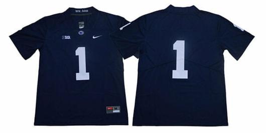 Men's Nike Penn State Jaquan Brisker Jersey #1 College Football Game Navy No Name