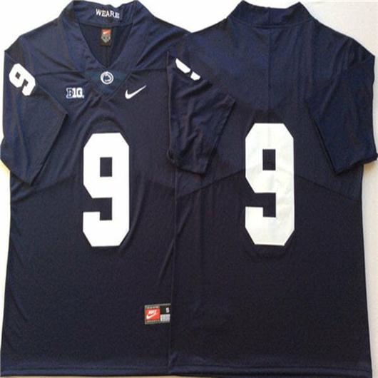 Men's Nike Penn State Joey Porter Jr Jersey #9 College Football Game Navy No Name