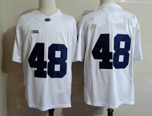 Men's Nike Penn State Shareef Miller Jersey #48 College Football Game White No Name