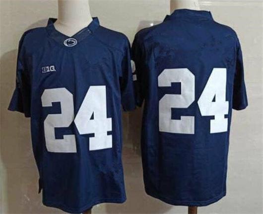 Men's Nike Penn State Keyvone Lee Jersey #24 College Football Game Navy No Name