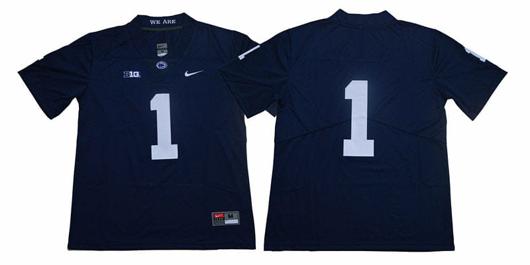 Men's Nike Penn State KeAndre Lambert Smith Jersey #1 College Football Game Navy No Name