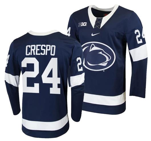 Men's Nike Penn State Nittany Lions Jarod Crespo Jersey #24 Navy College Hockey Replica 2023-24