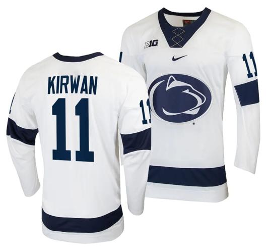 Men's Nike Penn State Nittany Lions Ryan Kirwan Jersey #11 White College Hockey Replica 2023-24