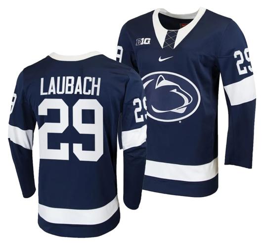 Men's Nike Penn State Nittany Lions Reese Laubach Jersey #29 Navy College Hockey Replica 2023-24