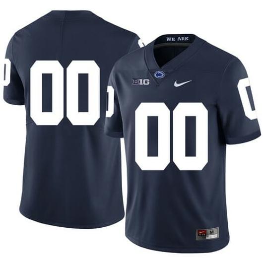 Men's Nike Penn State Jersey Custom Number Name Navy Blue College Football