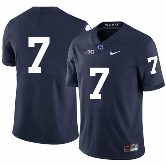 Men's Nike Penn State Jaylen Reed Jersey #7 College Football Game Navy No Name