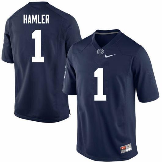 Men's Nike Penn State KJ Hamler Jersey #1 College Football Game Navy With Name