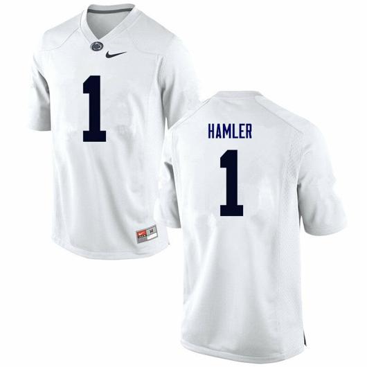 Men's Nike Penn State KJ Hamler Jersey #1 College Football Game White With Name