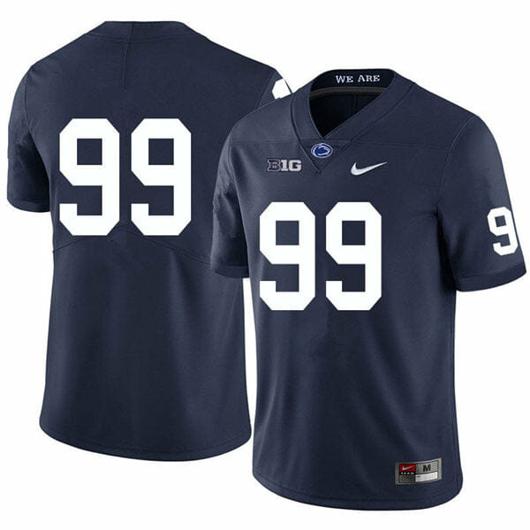 Men's Nike Penn State Coziah Izzard Jersey #99 College Football Game Navy No Name