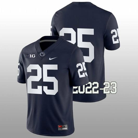 Men's Nike Penn State Daequan Hardy Jersey #25 College Football Game Navy No Name