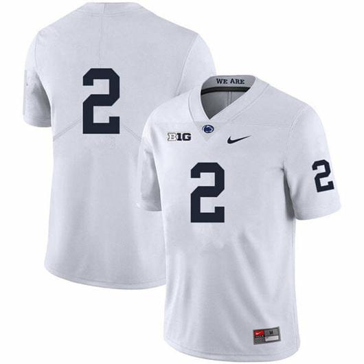 Men's Nike Penn State Keaton Ellis Jersey #2 College Football Game White No Name