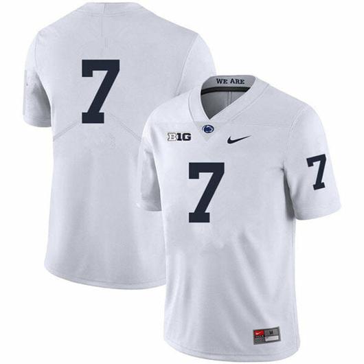 Men's Nike Penn State Jaylen Reed Jersey #7 College Football Game White No Name