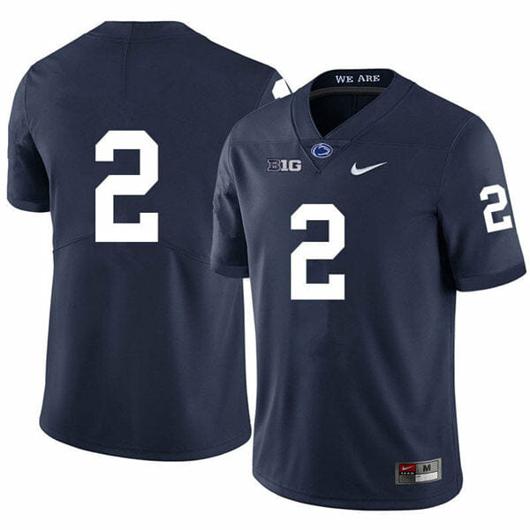 Men's Nike Penn State Keaton Ellis Jersey #2 College Football Game Navy No Name