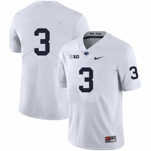 Men's Nike Penn State Parker Washington Jersey #9 College Football Game White No Name