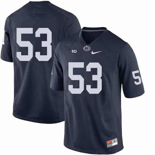 Men's Nike Penn State Rasheed Walker Jersey #53 College Football Game Navy No Name