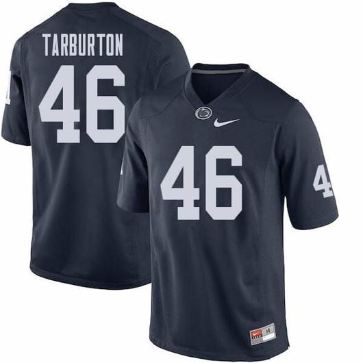 Men's Nike Penn State Nick Tarburton Jersey #46 College Football Game Navy With Name