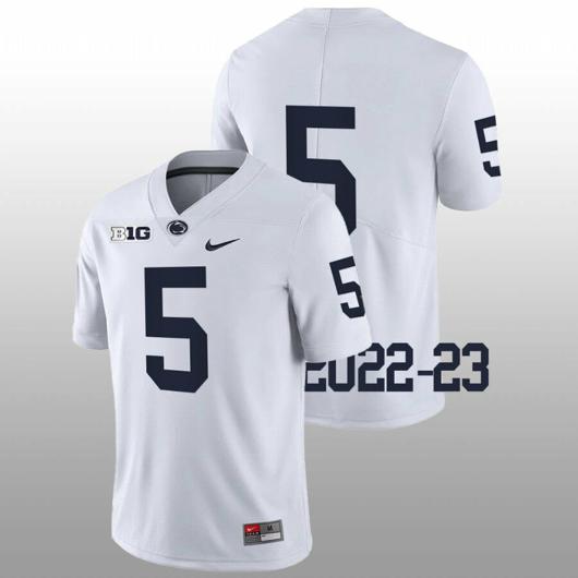 Men's Nike Penn State Mitchell Tinsley Jersey #5 College Football Game White No Name