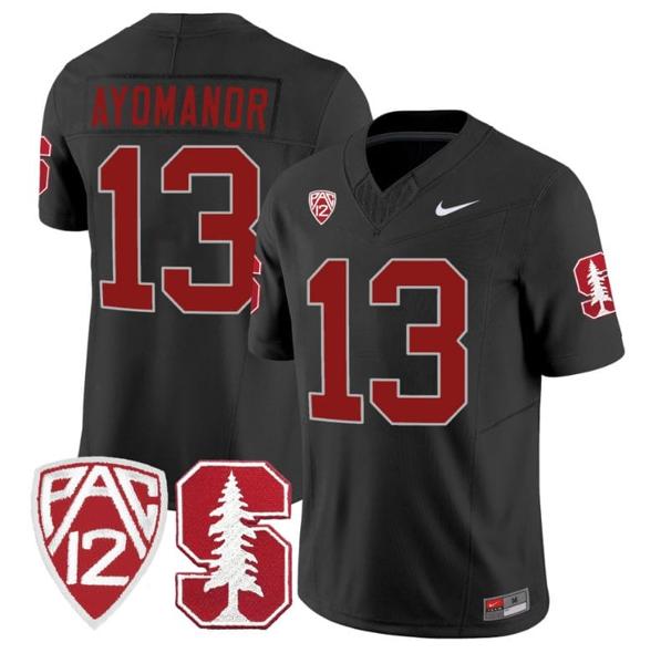 Men's Nike Elic Ayomanor Jersey #13 Stanford Cardinal Jersey Vapor Limited College Football Black