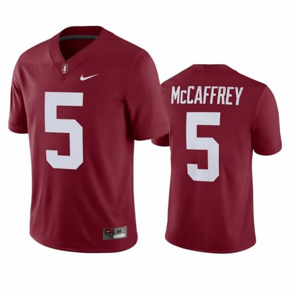 Men's Nike Stanford Cardinal #5 Christian Mccaffrey NCAA Football Jersey Red