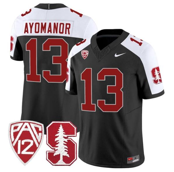 Men's Nike Elic Ayomanor Jersey #13 Stanford Cardinal Jersey Vapor Limited College Football Black Alternate