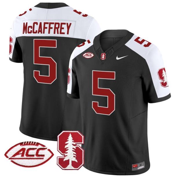 Men's Nike Christian McCaffrey Jersey #5 Stanford Cardinal Vapor Limited College Football Stitched Black Alternate