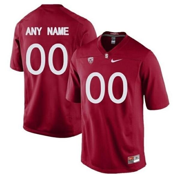 Men's Nike Custom Stanford Cardinal Jersey Football Jersey Red Jersey