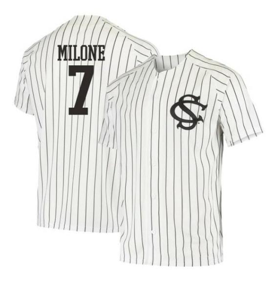 Men's Brennan Milone Jersey South Carolina Gamecocks Baseball NCAA College White Alumni #7