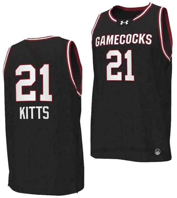 Men's Chloe Kitts Jersey #21 South Carolina Gamecocks College Basketball 2023-24 Replica Black