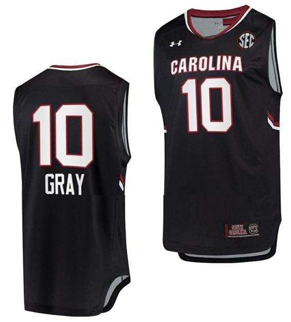 Men's Allisha Gray Jersey South Carolina Gamecocks Jersey College Basketball Black #10