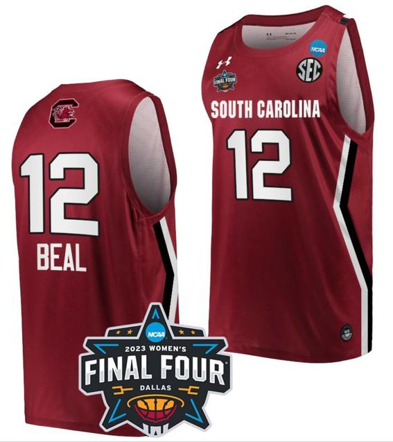 Men's Brea Beal Jersey South Carolina Gamecocks College Basketball 2023 NCAA Final Four Garnet Garnet #12